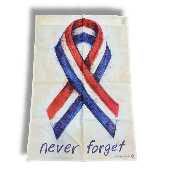Toland 9/11 Never Forget Memorial Flag Red White Blue Yard House Banner USA 35" - Picture 10 of 12